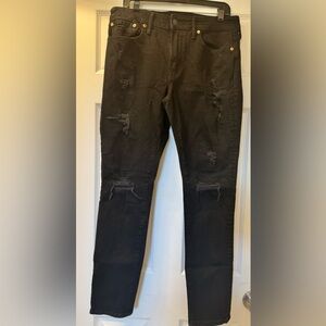 American Eagle Airflex Black Distressed Men's Jeans